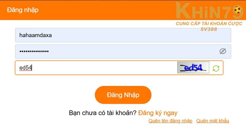 Đăng nhập ngay vào nhà cái Khin79